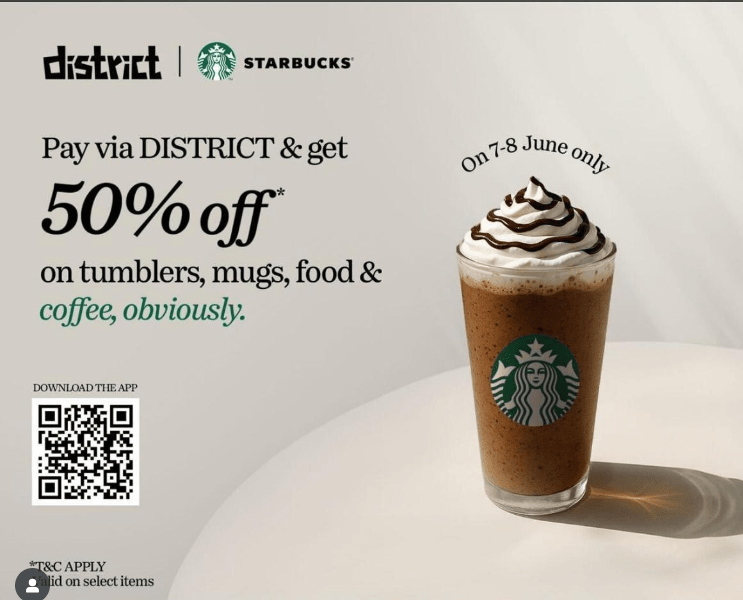 a glass of coffee with whipped cream with qr code 