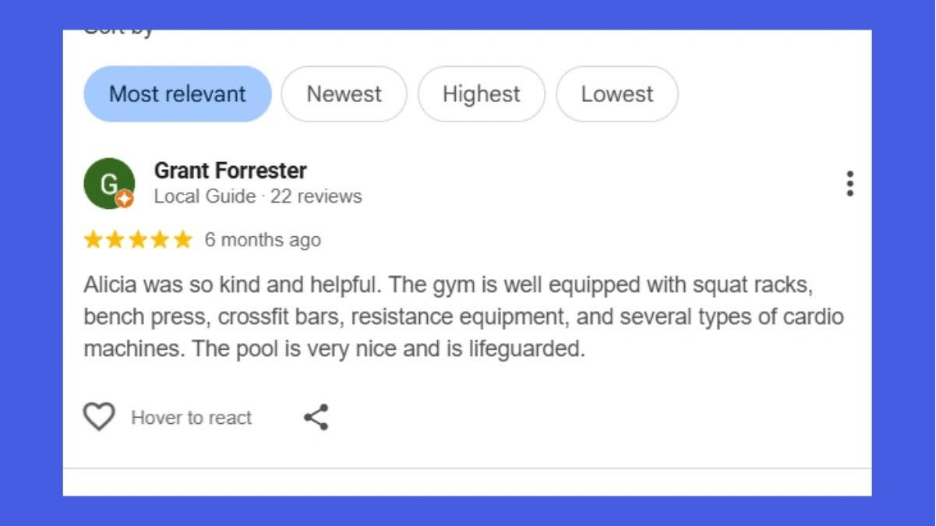 Gym Review Examples to Get You More Clients