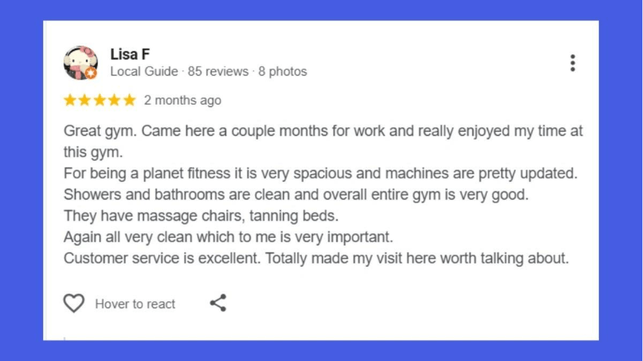 Gym Review Examples to Get You More Clients