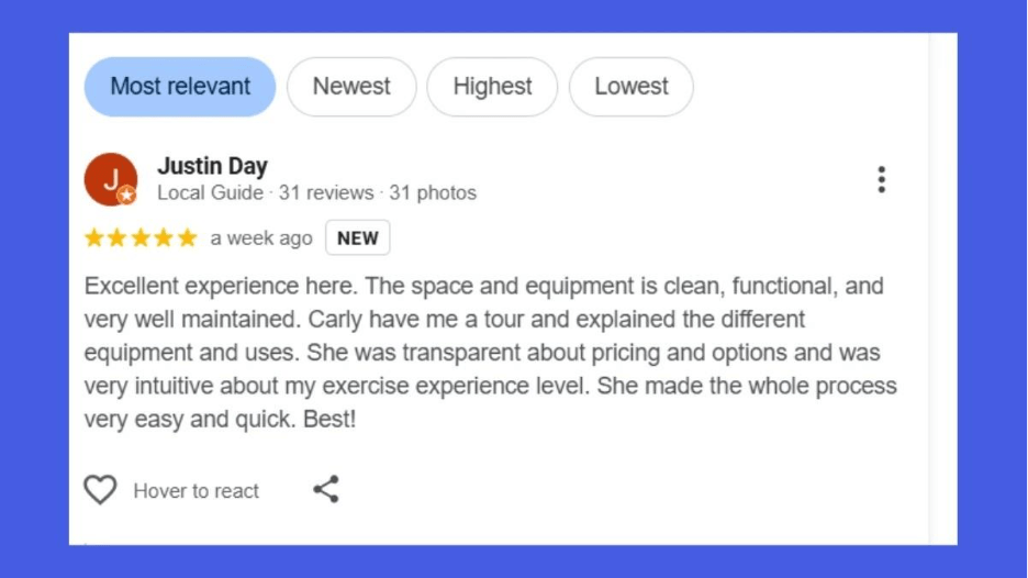 Gym Review Examples to Get You More Clients